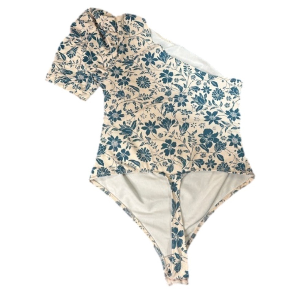 Intimately Free People Somethin' 'Bout You Floral One Shoulder Bodysuit - Picture 4 of 5